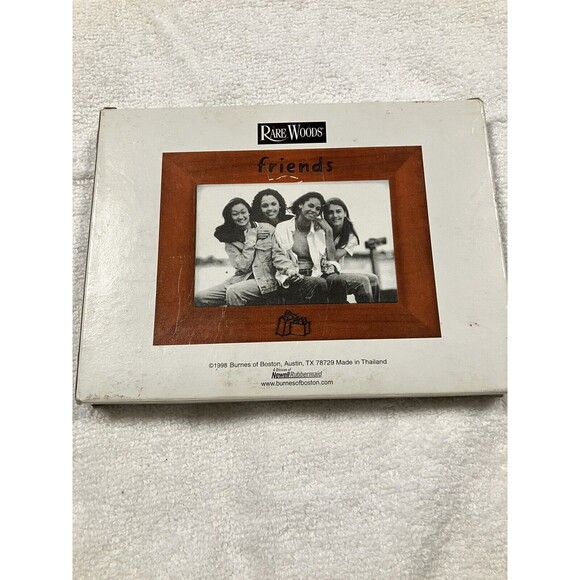 Vintage Rare Woods "Friends" Wooden Frame for 4x6 Back Stand - Picture 4 of 4